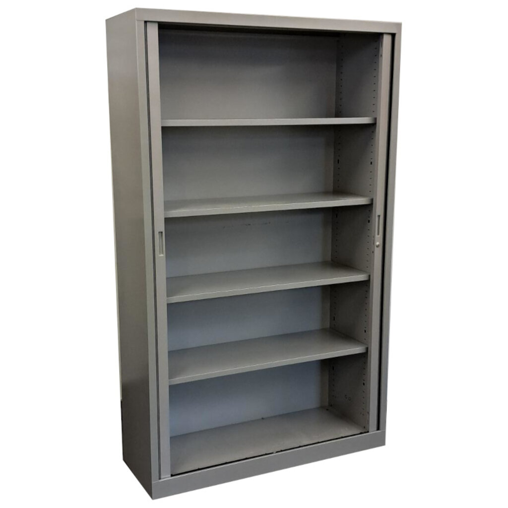 Roldeurkast Zilvergrijs Zilvergrijs 198 x 120 x 42 B-Keus