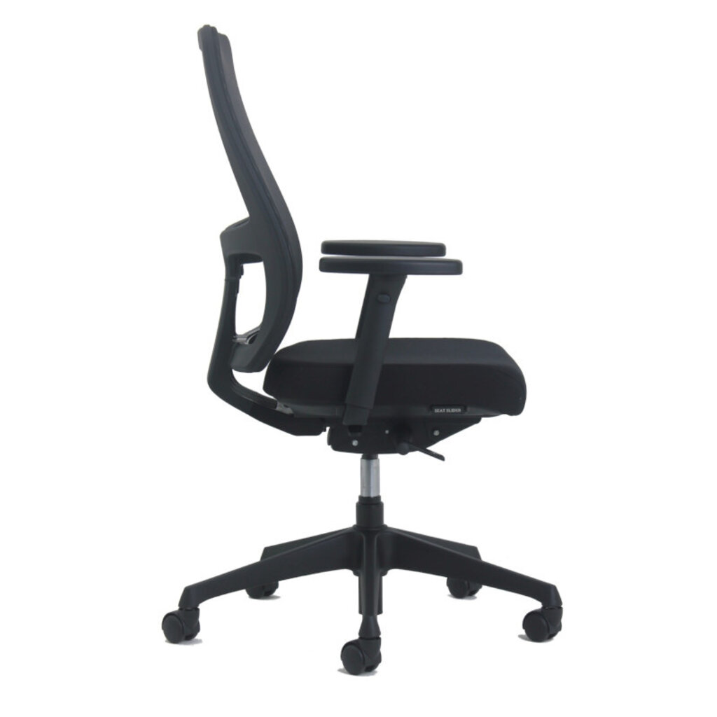 Euroseats Torino Bureaustoel Zwart Netweave NPR1813