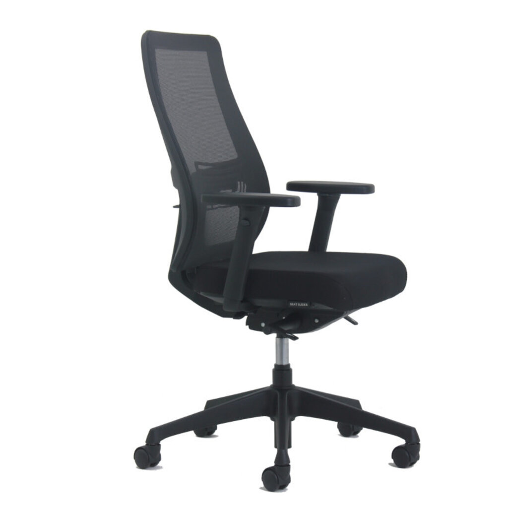 Euroseats Torino Bureaustoel Zwart Netweave NPR1813