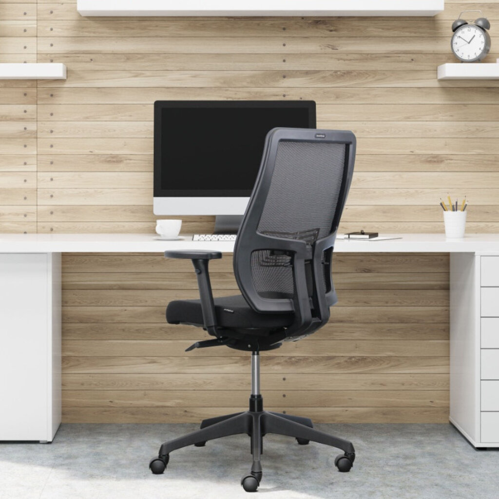 Euroseats Torino Bureaustoel Zwart Netweave NPR1813