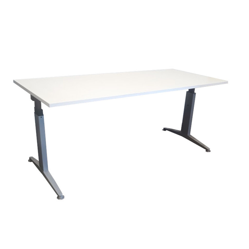 Slingerbureau Zilvergrijs Wit B180xD80