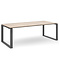 MN Cube Directiebureau Antraciet Natuur Eiken B200xD90
