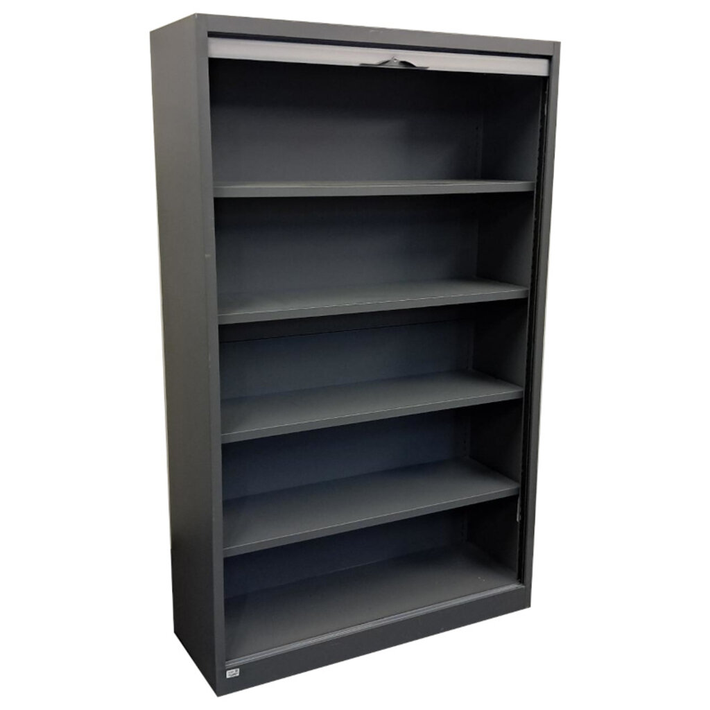 Kinnarps Rolluik Kast Antraciet Transparant H197xB120xD45