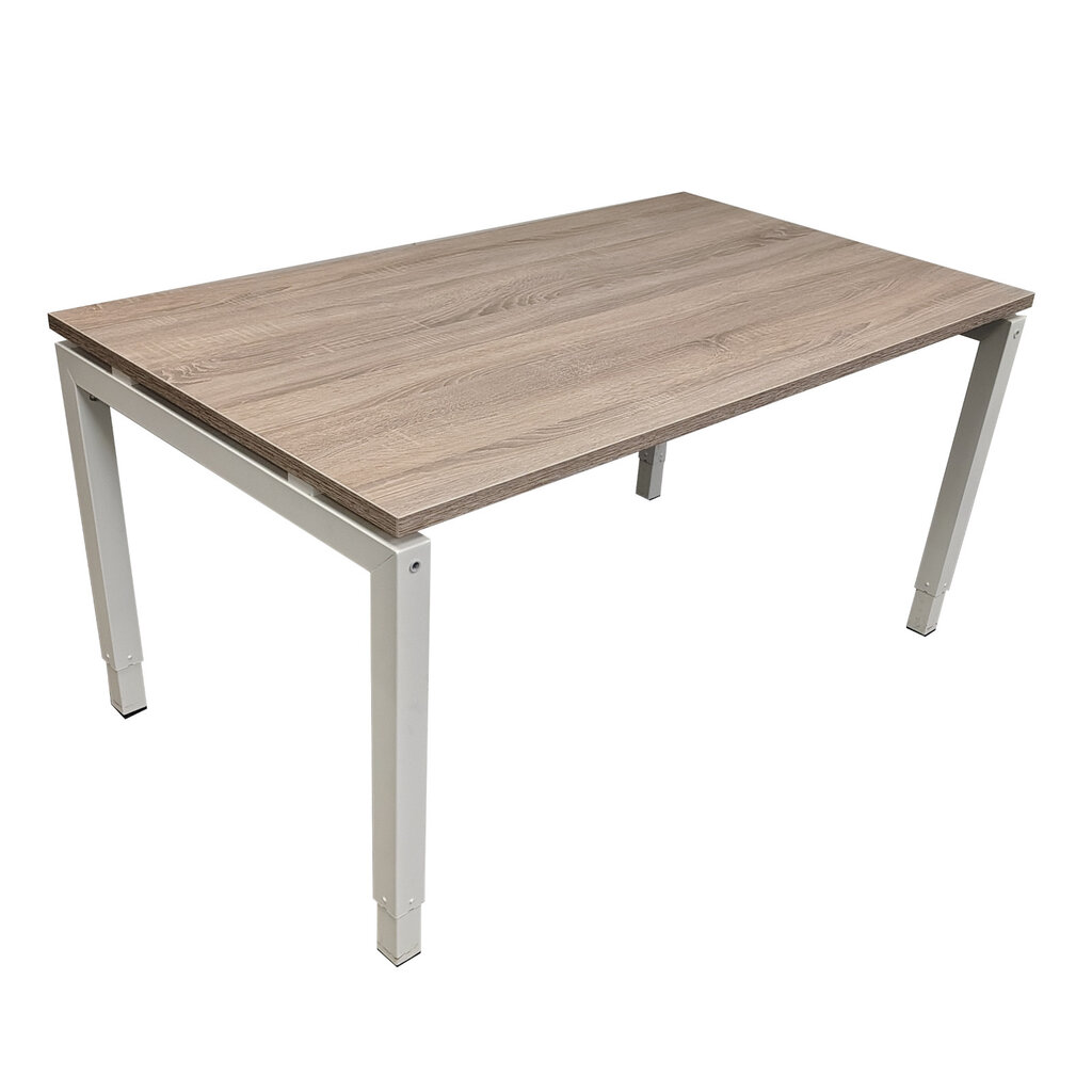 Vierpoot Slingerbureau Wit Patara Eiken Nieuw Blad B140xD80