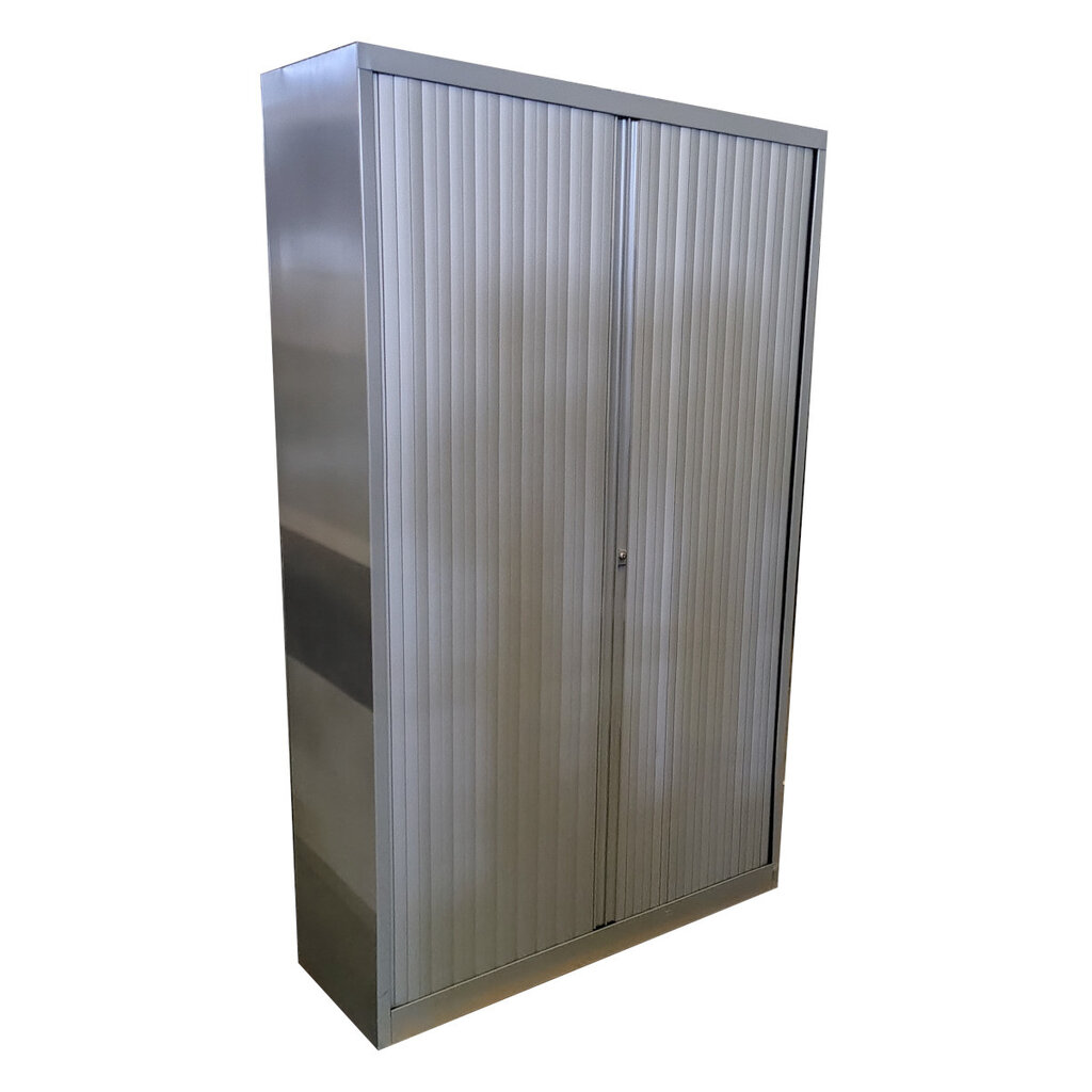 Roldeurkast zilvergrijs lichtgrijs H195 x B120 x D45