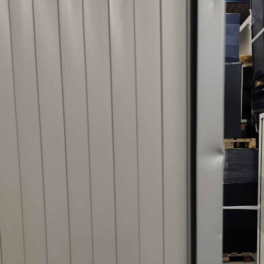Gispen Meta Roldeurkast Zilvergrijs Kunststof Deuren H195xB120xD47  B-keus