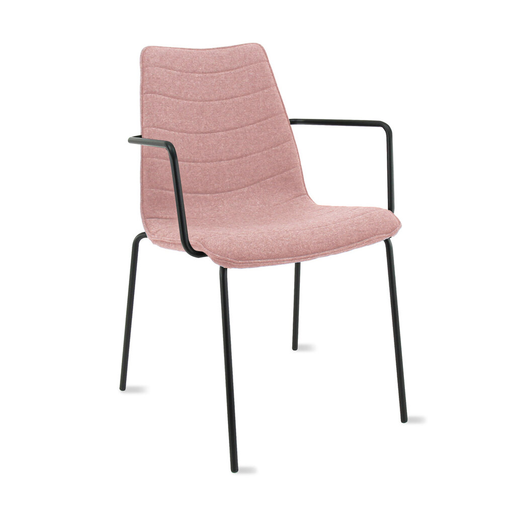 MN Wolvilt Vierpoot Vergaderstoel Met Arm