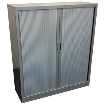 Roldeurkast Zilvergrijs 135 x 120 x 43
