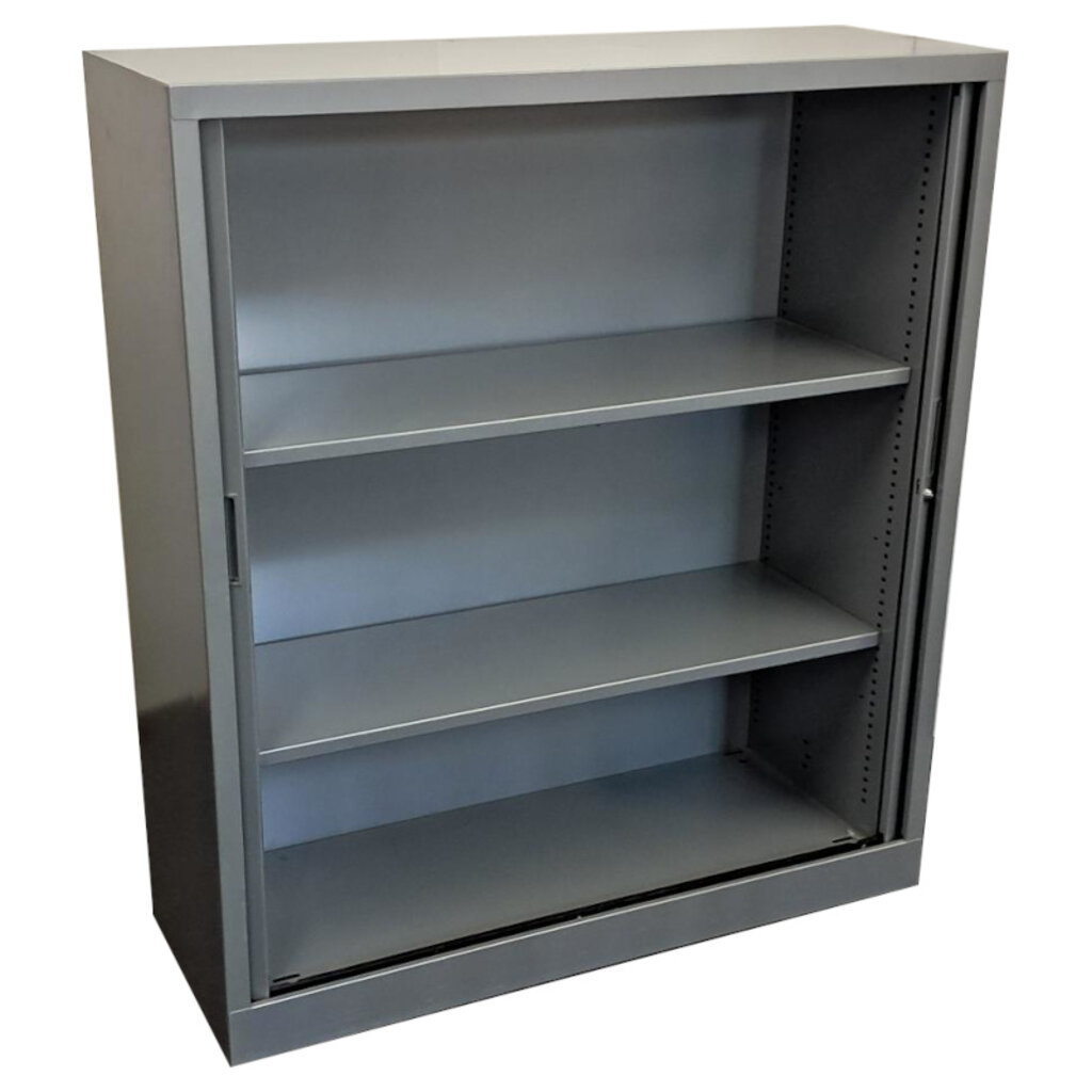 Roldeurkast Zilvergrijs 135 x 120 x 43