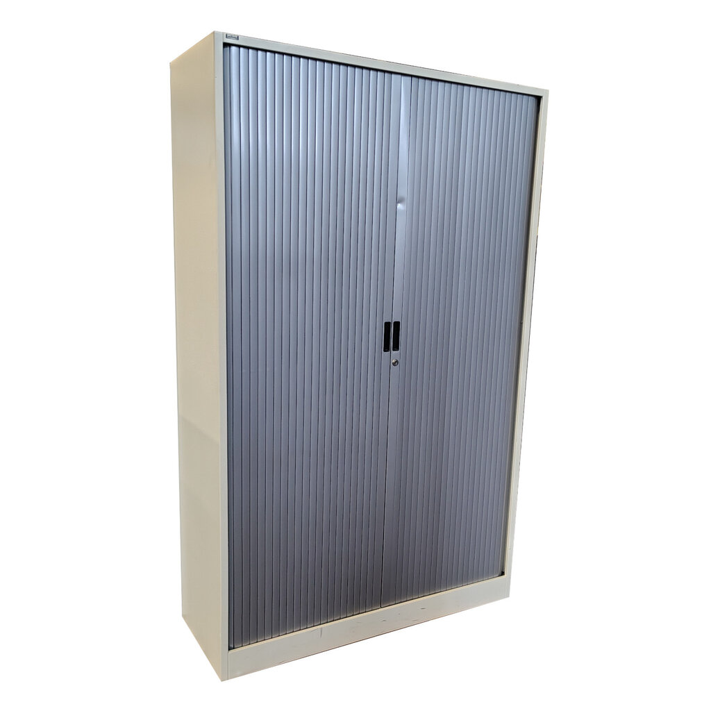 Ahrend Roldeurkast Wit Zilvergrijs H195xB120xD45  B-keus