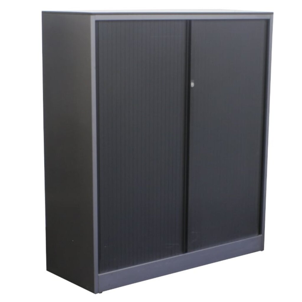 Ahrend Roldeurkast Antraciet Zwart Lichtgrijs 139 x 120 x 45
