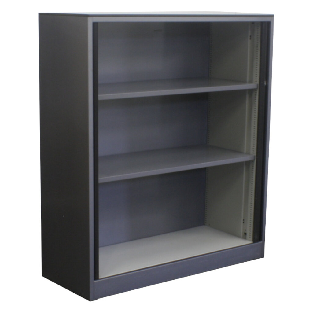 Ahrend Roldeurkast Antraciet Zwart Lichtgrijs 144 x 120 x 45