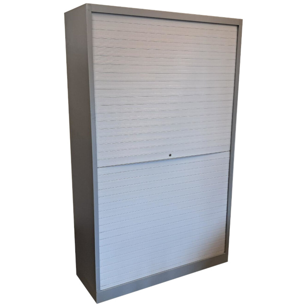 Kinnarps Rolluik Kast Donkergrijs Lichtgrijs H197xB120xD45