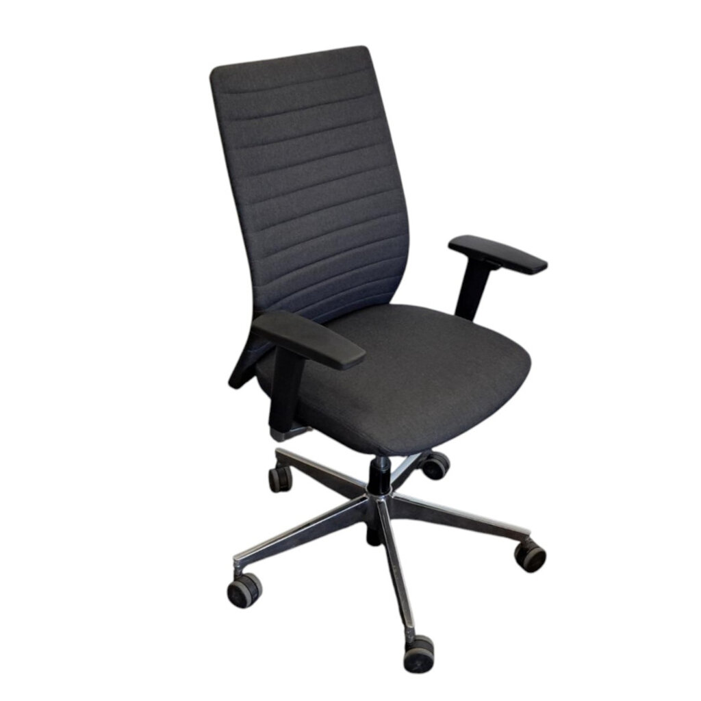 Markant Gebruikte Bureaustoel Stripe Donkergrijs