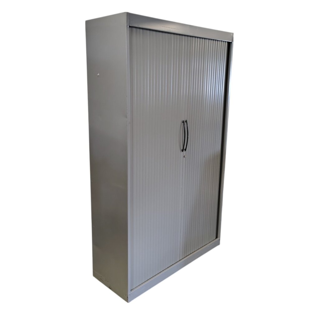 Roldeurkast Zilvergrijs H198 x B120 x D45 3LB B-keus