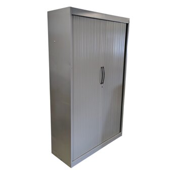Roldeurkast Zilvergrijs H198 x B120 x D45 3LB B-keus