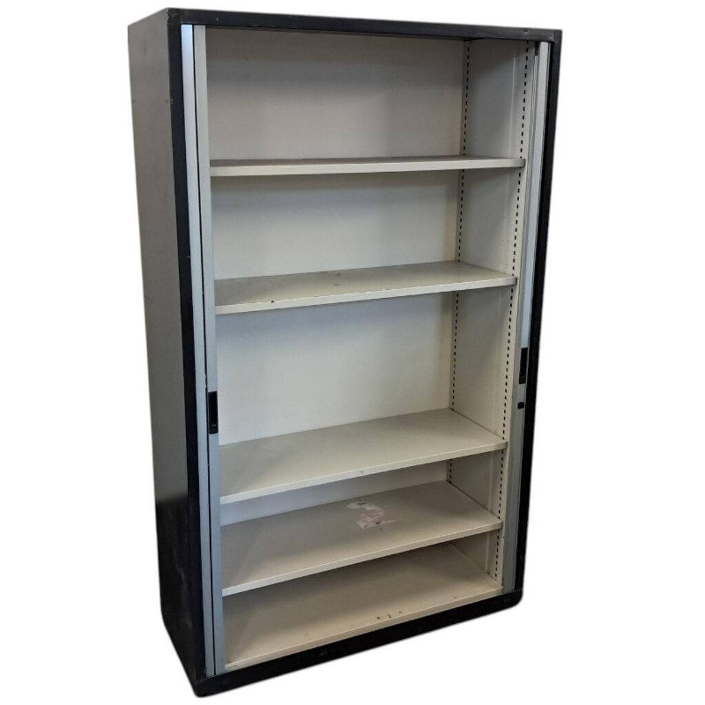Aspa Roldeurkast Antraciet Zilvergrijs B-Keus 195 x 120 x 47