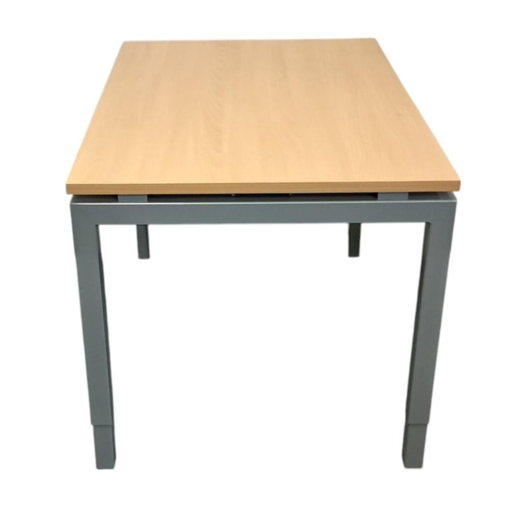 4-Poot  Inbus Bureau Zilvergrijs Beuken B120 x D80