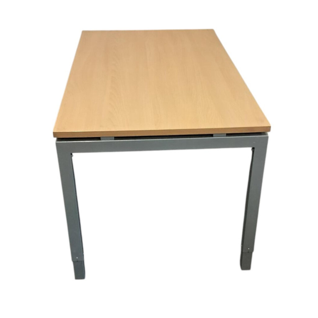 4-Poot Slingerbureau Zilvergrijs Beuken B-Keus B140 x D80