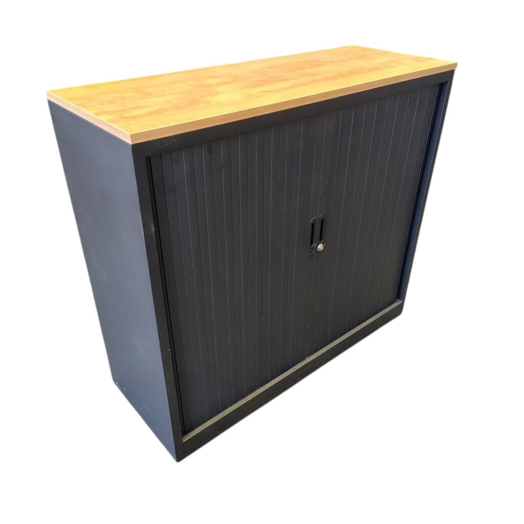 Roldeurkast Zwart Wild Peren H106xB120xD45