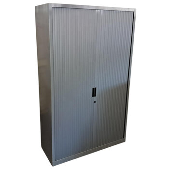 Aspa Roldeurkast Zilvergrijs Zilvergrijs Kunststof Deur 195 x 120 x 47