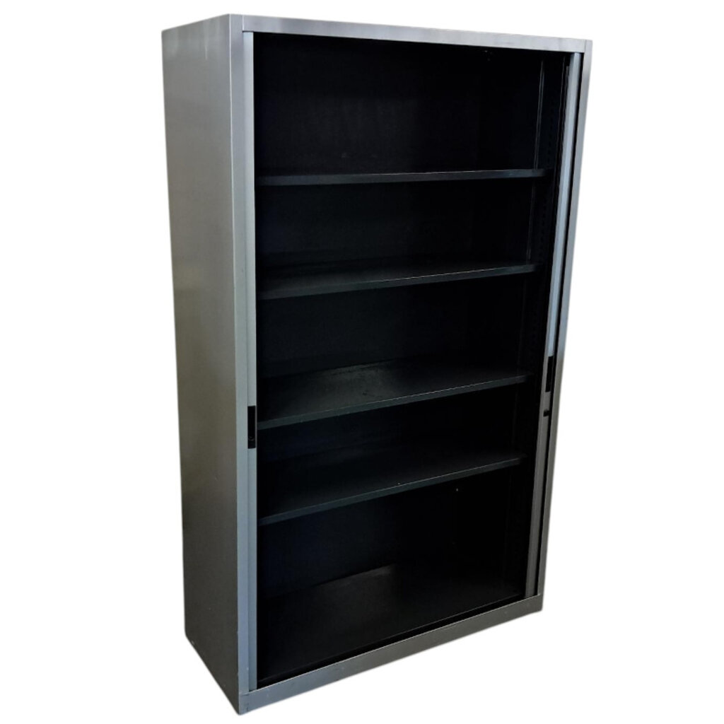 Aspa Roldeurkast Zilvergrijs Zilvergrijs Kunststof Deur 195 x 120 x 47