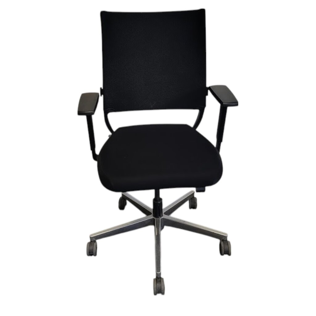 Sedus Netwin Bureaustoel  Zwart Chroom Nieuw Gestoffeerde Rug