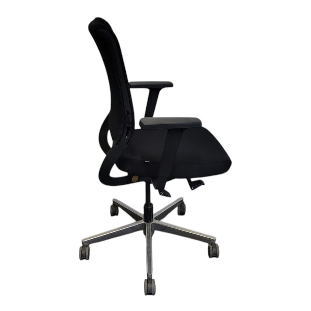 Sedus Netwin Bureaustoel  Zwart Chroom Nieuw Gestoffeerde Rug