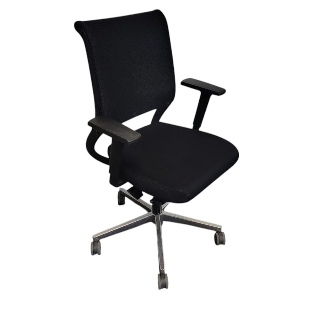 Sedus Netwin Bureaustoel  Zwart Chroom Nieuw Gestoffeerde Rug
