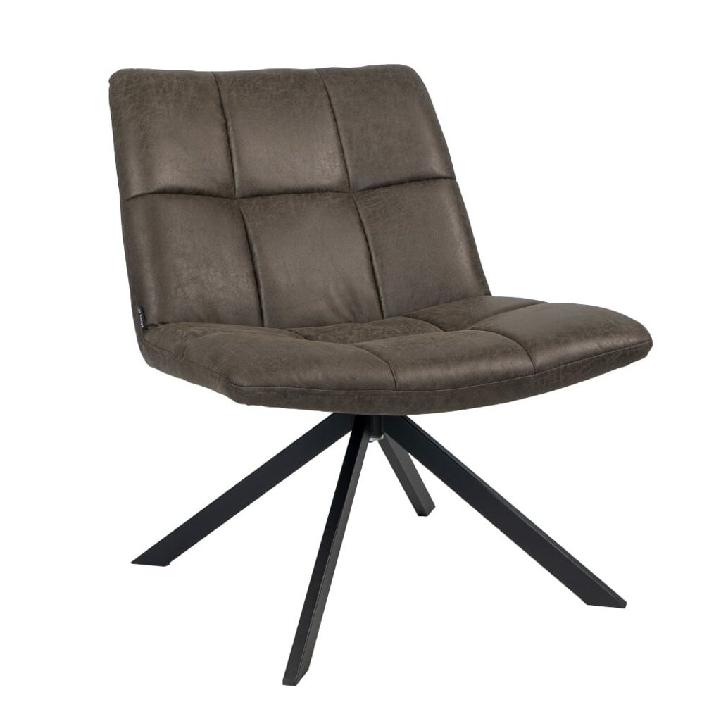 MN Block Draaibare Vierpoot Fauteuil Eco-leer