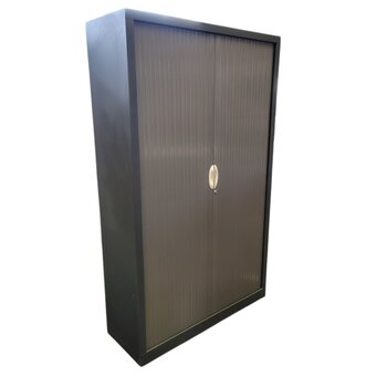 Roldeurkast Antraciet Witte Hand H198xB120xD43
