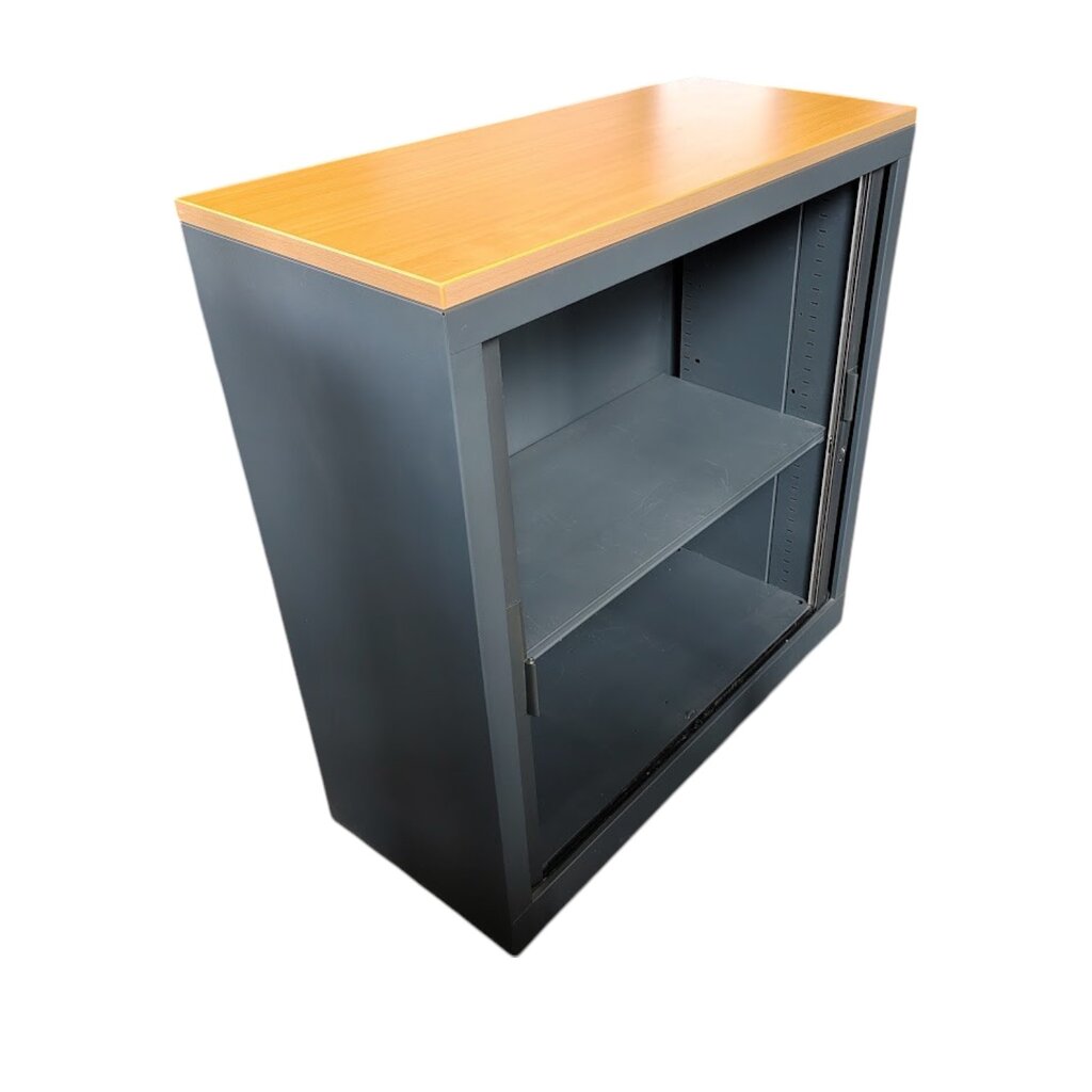 Roldeurkast Antraciet Beuken H103xB100xD43