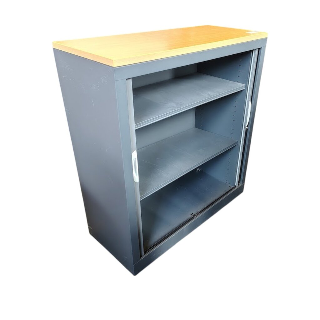 Roldeurkast Antraciet Beuken H107xB100xD43