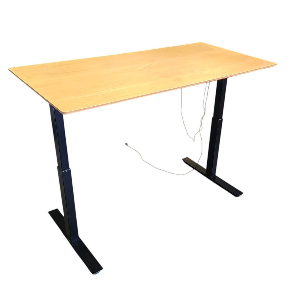 Elektrisch Zit Sta Bureau Zwart Beuken 180 x 90