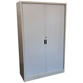 Amerland Roldeurkast Zilvergrijs 195 x 120 x 47 Slot Defect