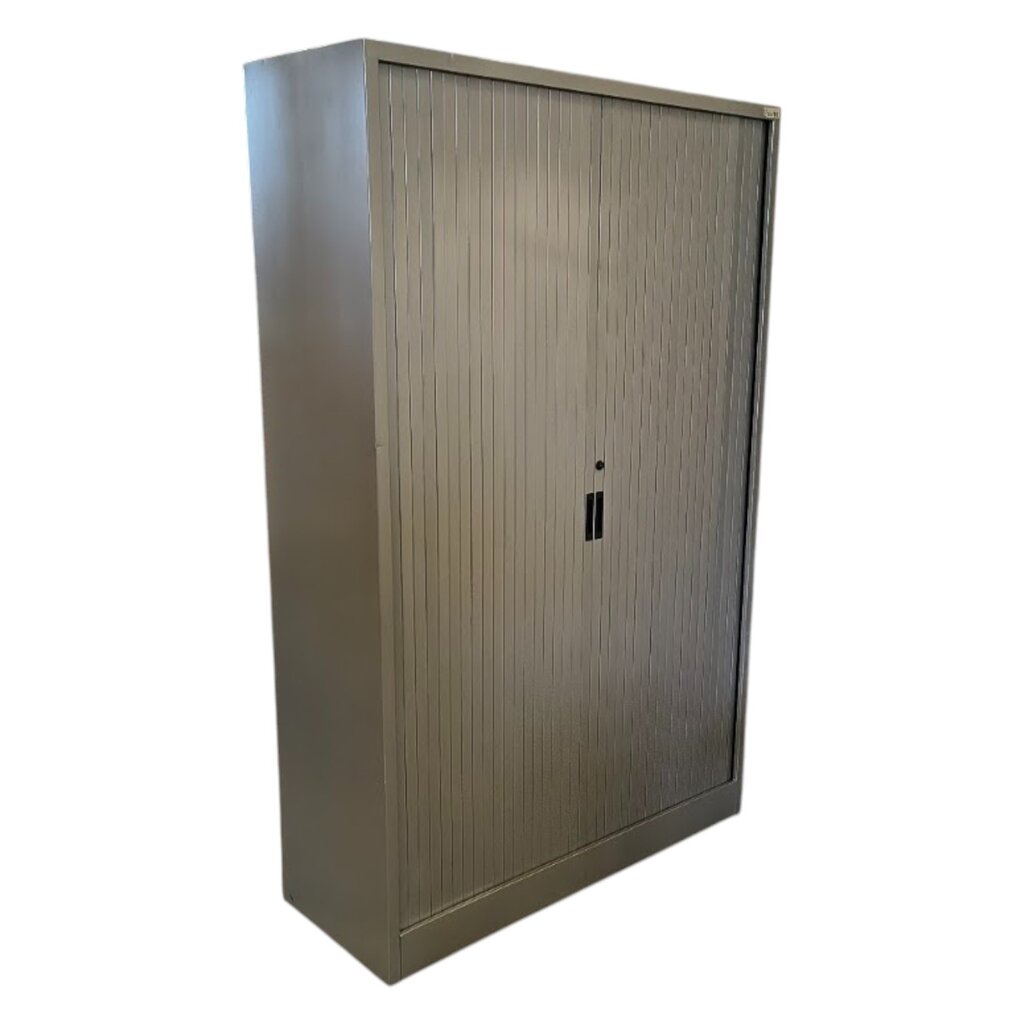 Amerland Roldeurkast Zilvergrijs 195 x 120 x 47  Kledingroede