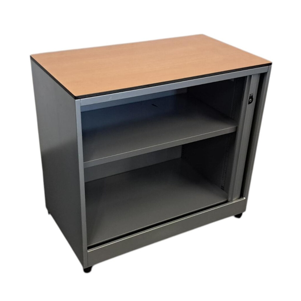 Ahrend Roldeurkast Zilvergrijs Beuken 75 x 80 x 45