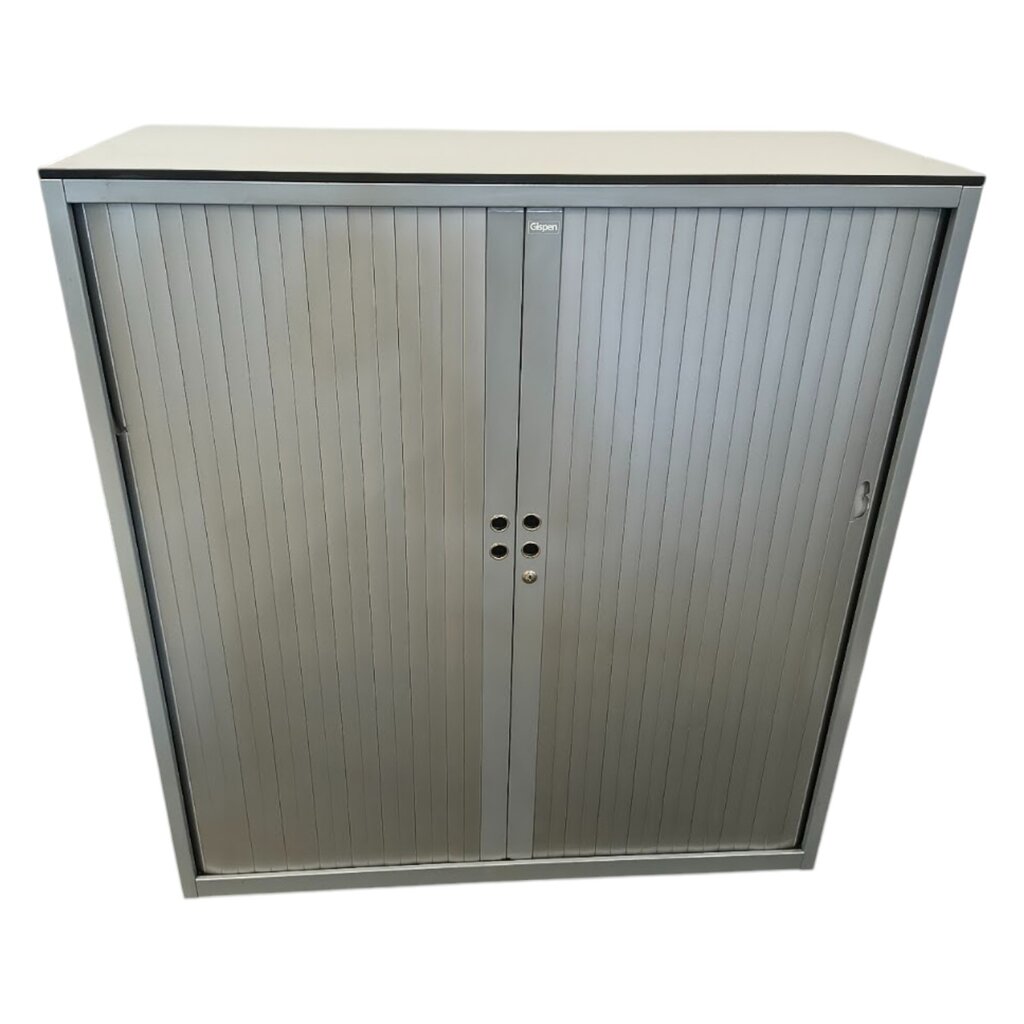 Gispen Meta Roldeurkast Zilvergrijs Zilvergrijs Lichtgrijs 132 x 120 x 47 B-keus
