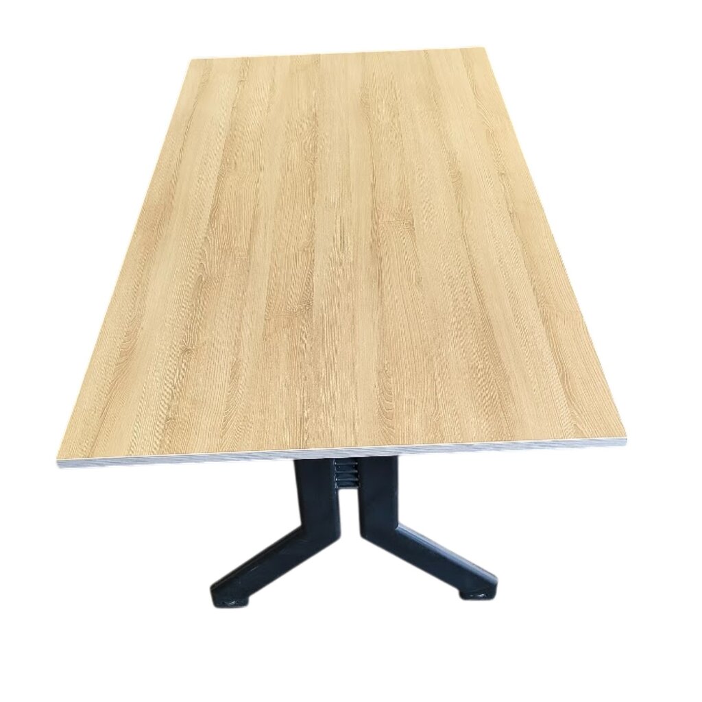 Kembo Vergadertafel Eiken Zwart B180xD100