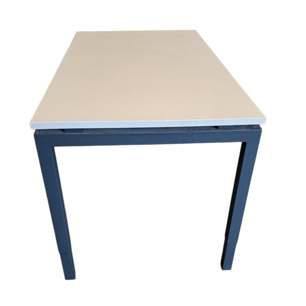 Vierpoot Inbusbureau Antraciet Wit B140xD80