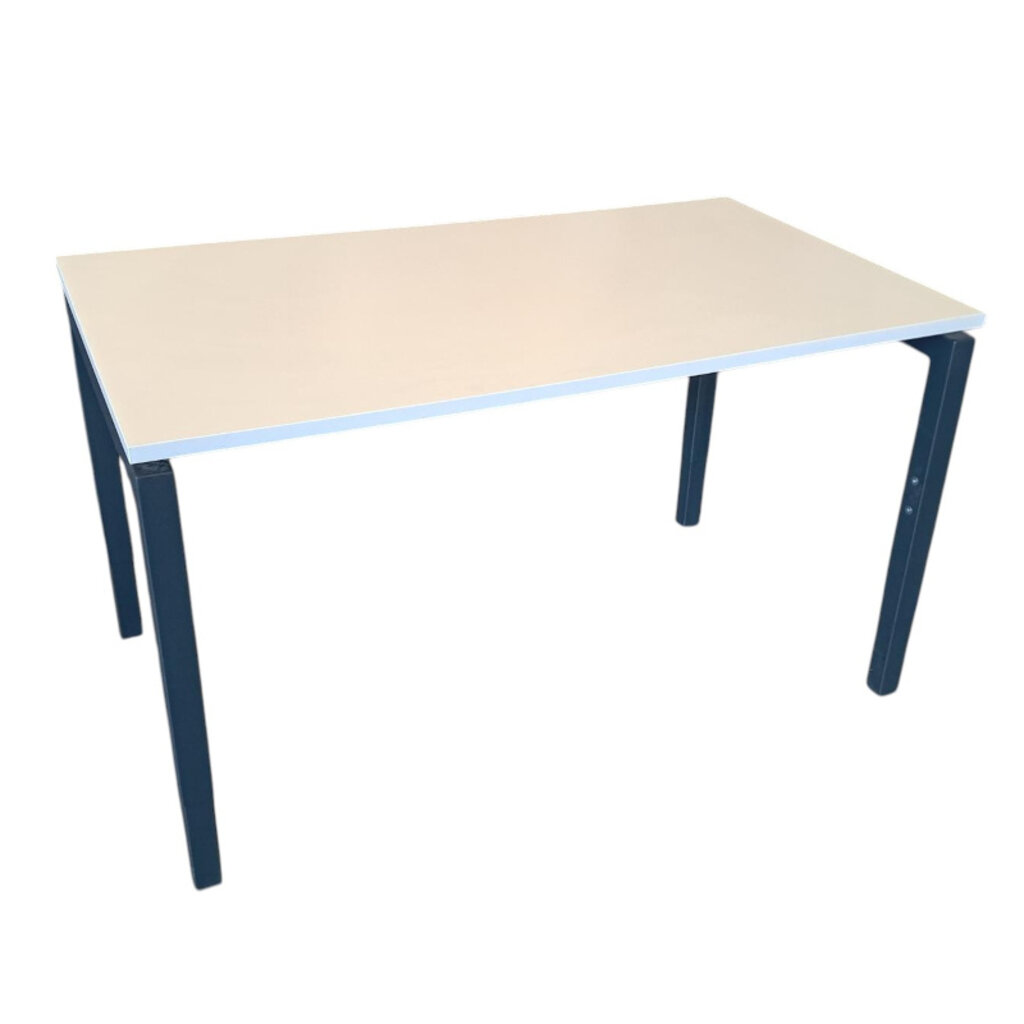 Vierpoot Inbusbureau Antraciet Wit B140xD80