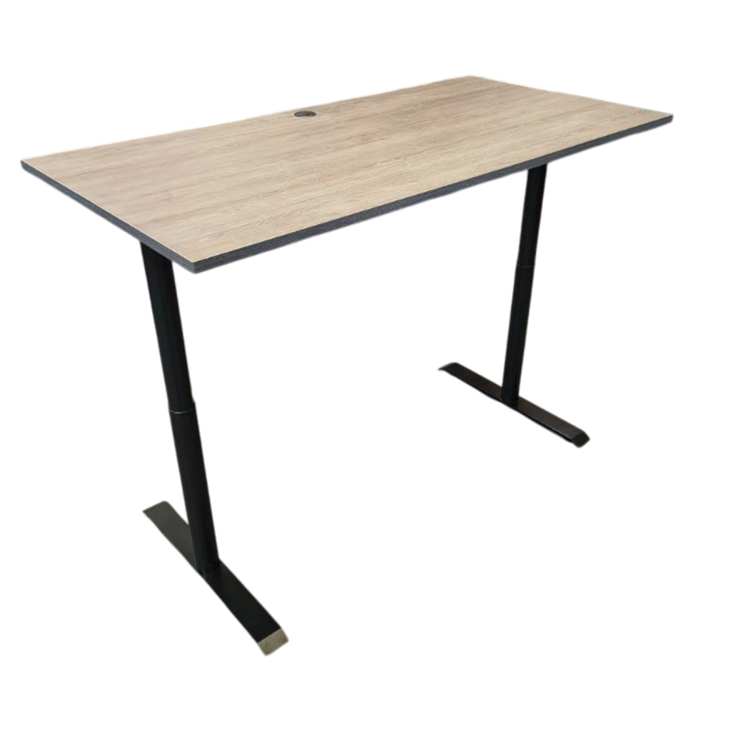 Elektrisch Zit Sta Bureau Zwart Nieuw Blad B160xD80