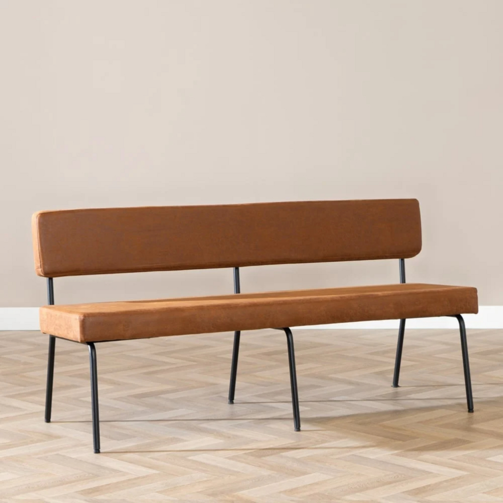 MN Kantinebank Espen 190 cm Eco-leer