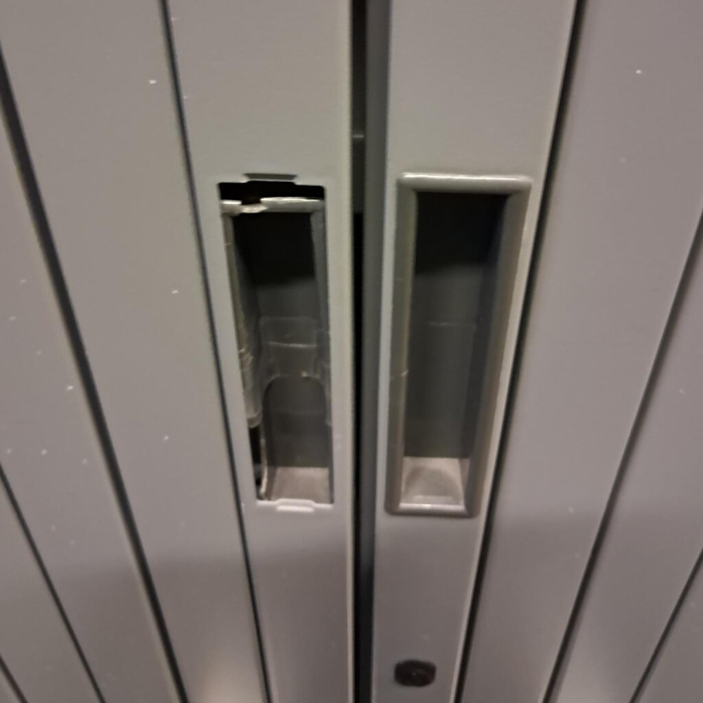 Aspa Roldeurkast Grijs Grijs B-Keus H165xB120xD47