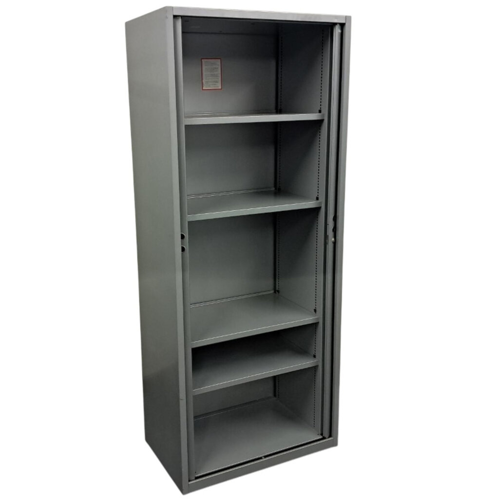 Gispen Meta Roldeurkast Zilvergrijs Zilvergrijs H195 x B80 x D47