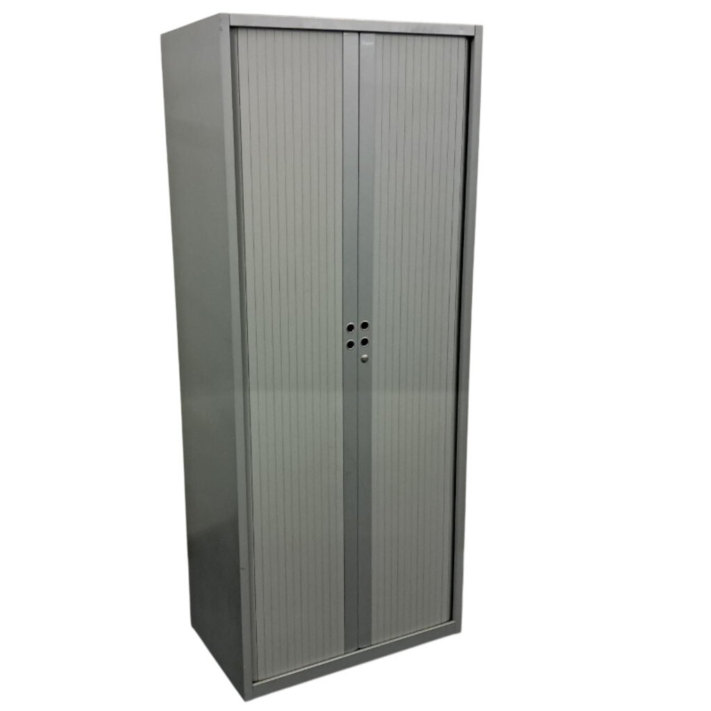 Gispen Meta Roldeurkast Zilvergrijs Zilvergrijs H195 x B80 x D47