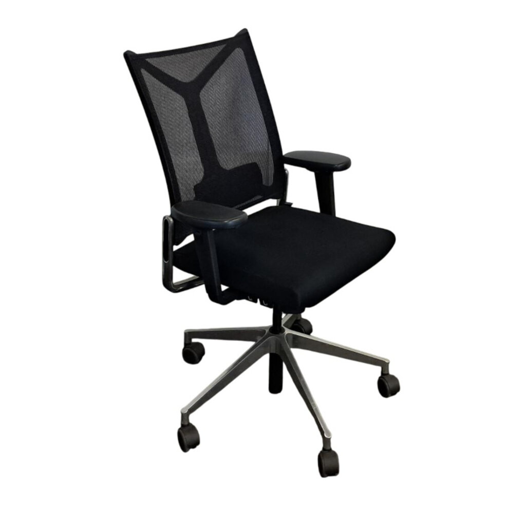 Girsberger Camiro Bureaustoel Zwart Chroom NPR1813