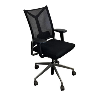 Girsberger Camiro Bureaustoel Zwart Chroom NPR1813