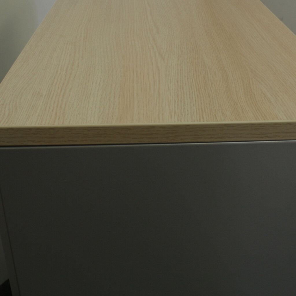 TDS Roldeurkast Zilvergrijs Licht Eiken H120xB120xD47 B-keus