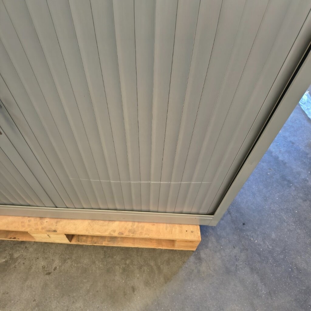 TDS Roldeurkast Zilvergrijs Licht Eiken H120xB120xD47 B-keus